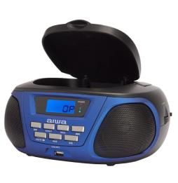 Radio CD Aiwa BBTU-300BL/ 5W/ Azul