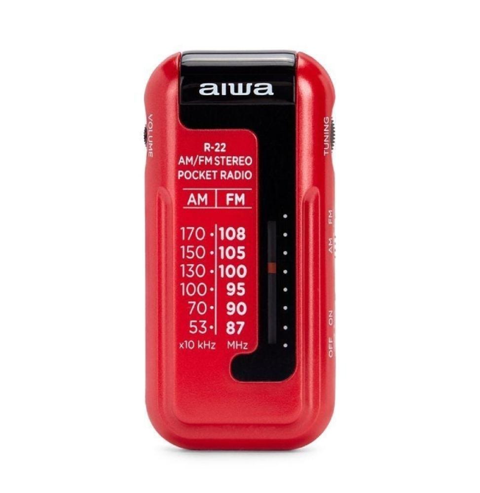 Radio Portátil Aiwa R-22RD/ Roja