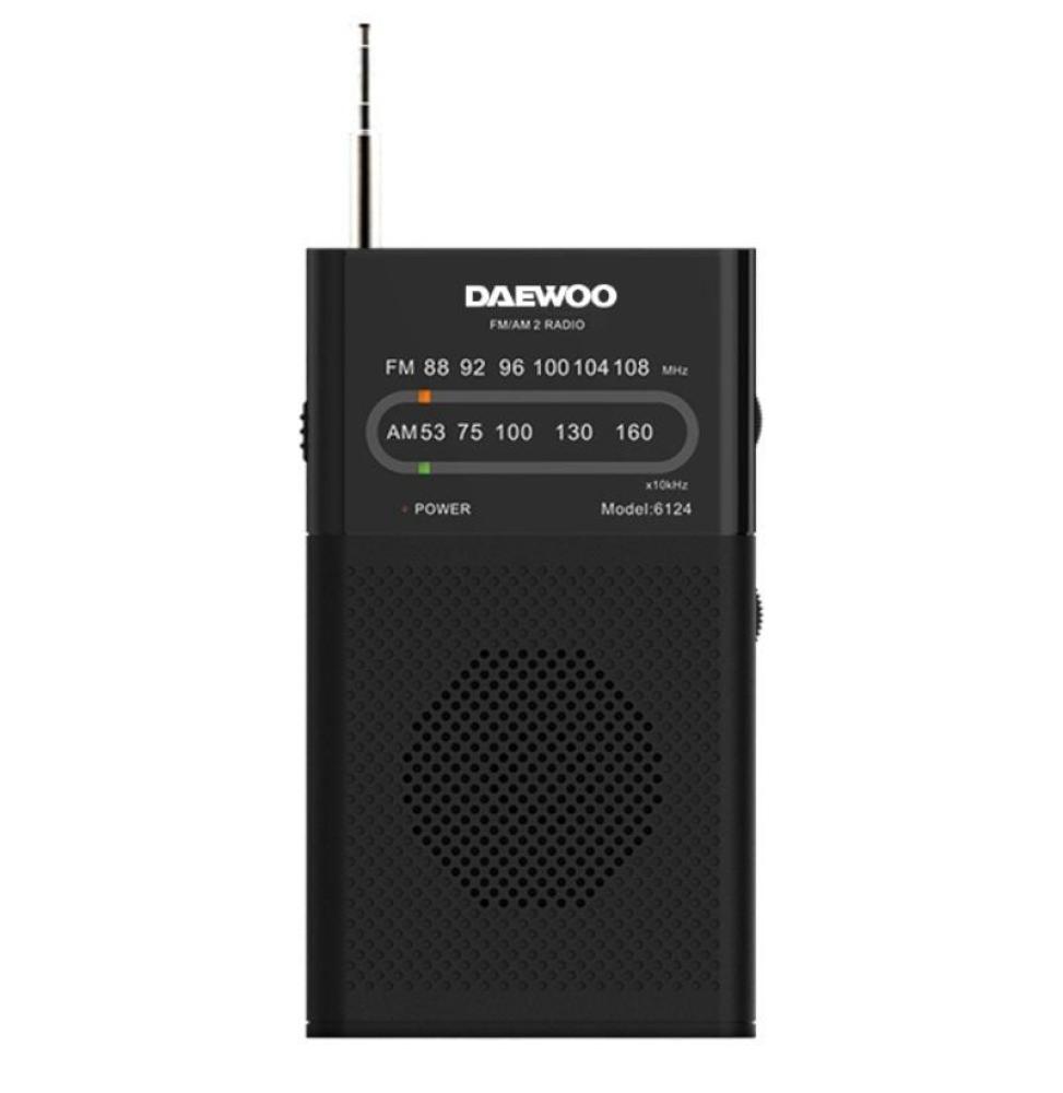 Radio Portátil Daewoo DW1027/ Negra