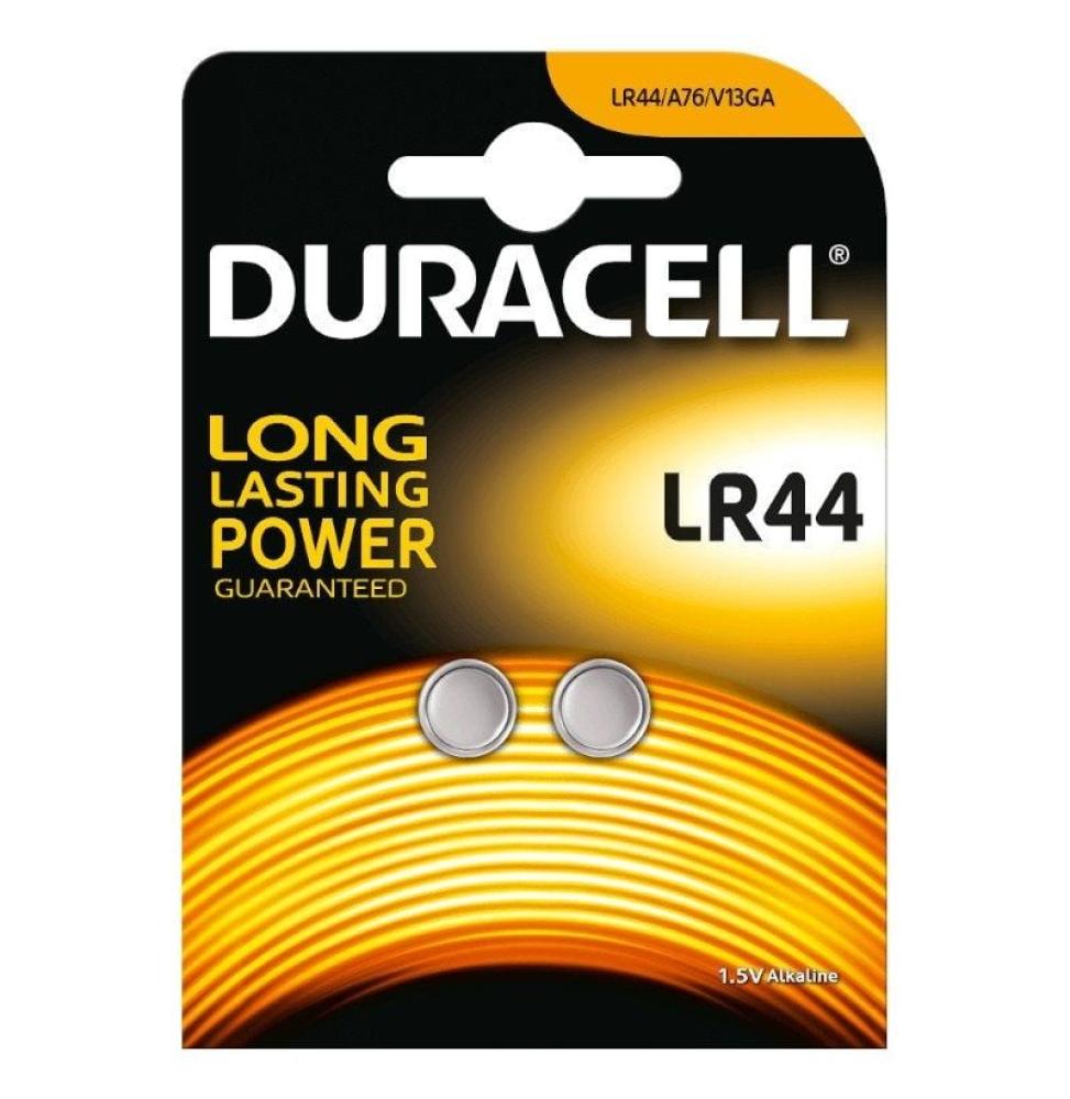 Pack de 2 Pilas de Botón Duracell LR44/ 1.5V/ Alcalinas