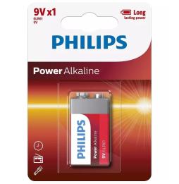 Pila Alcalina Philips 6LR61P1B/10/ 9V