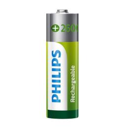 Pack de 4 Pilas AA Philips R6B4B260/10/ 1.2V/ Recargables