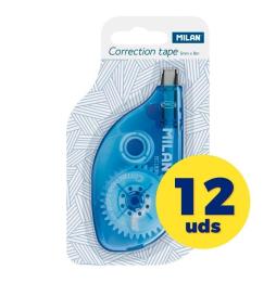 Caja de Corrector de Escritura en Cinta Milan Correction Tape 80185/ 5mm x 8m 12 unidades