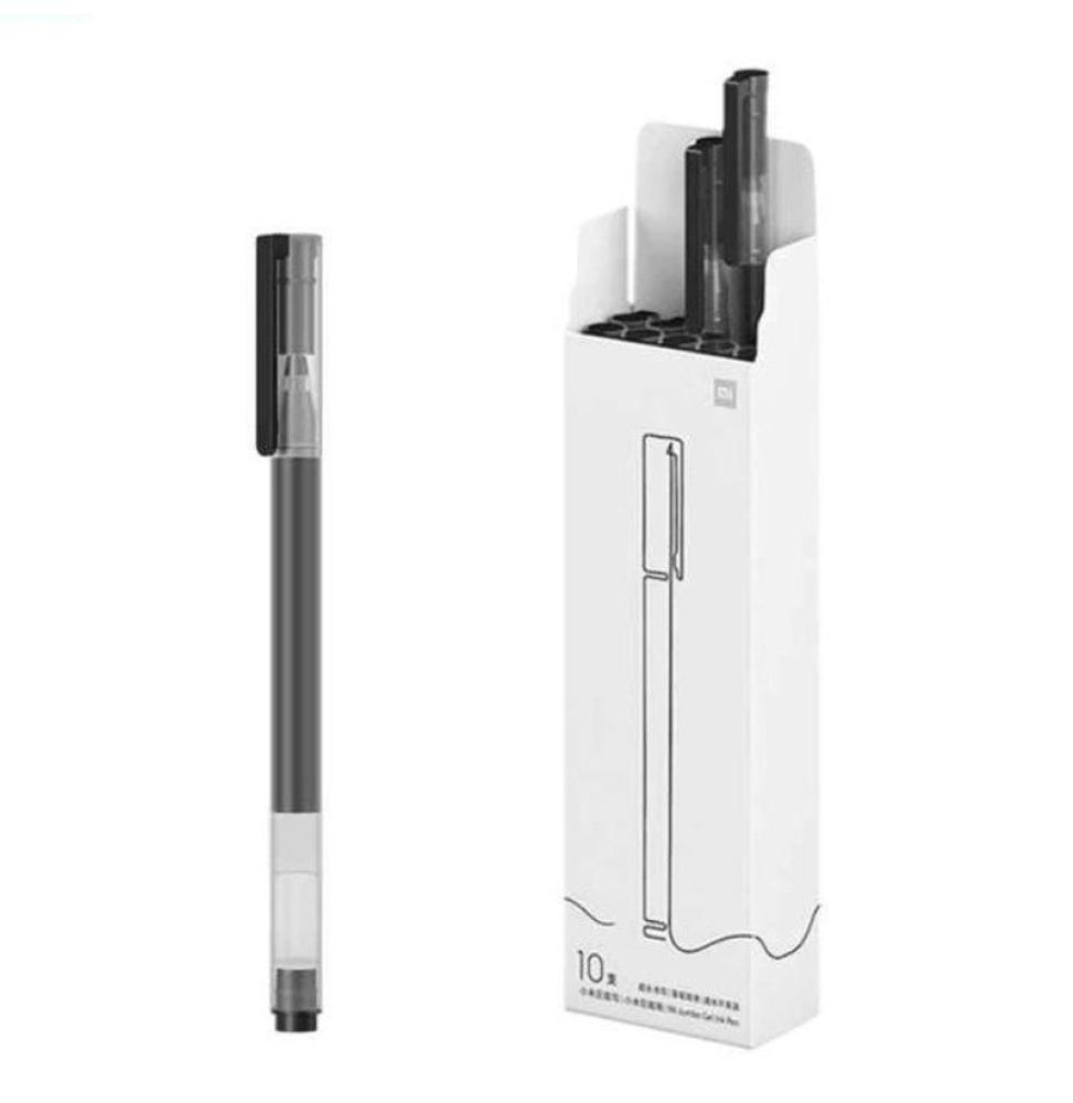 Bolígrafos de Tinta de Gel Xiaomi Mi High-Capacity Gel Pen/ 10 unidades/ Negros