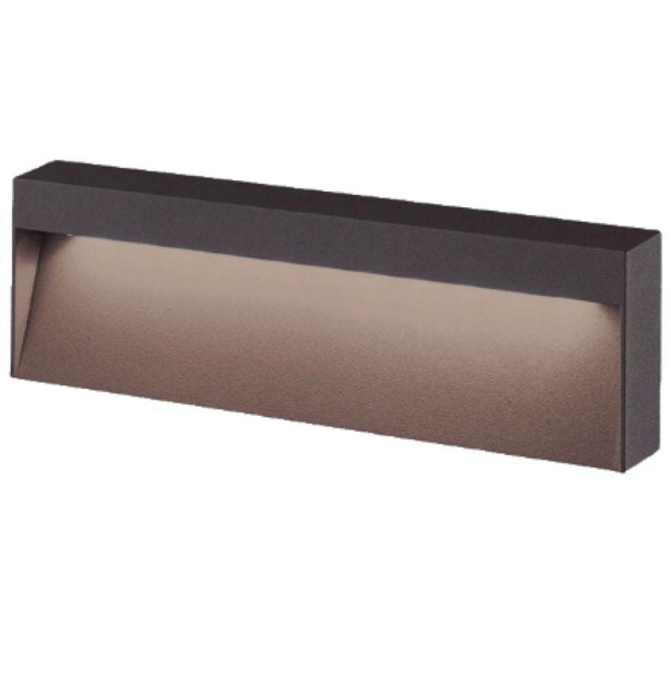 Aplique Exterior Iglux Aswad Rectangular 20502-C/ Potencia 6W/ 120 Lúmenes/ 3000ºK