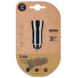 Cargador de Coche Tech One Tech TEC2802/ 2xUSB/ 2.4A