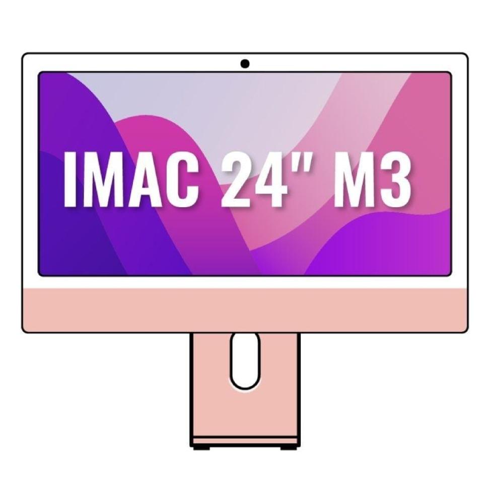 Apple iMac 24' Retina 4,5K / M3 8-Core CPU/ 8Gb/ 256Gb SSD/ 10-Core GPU/ Rosa