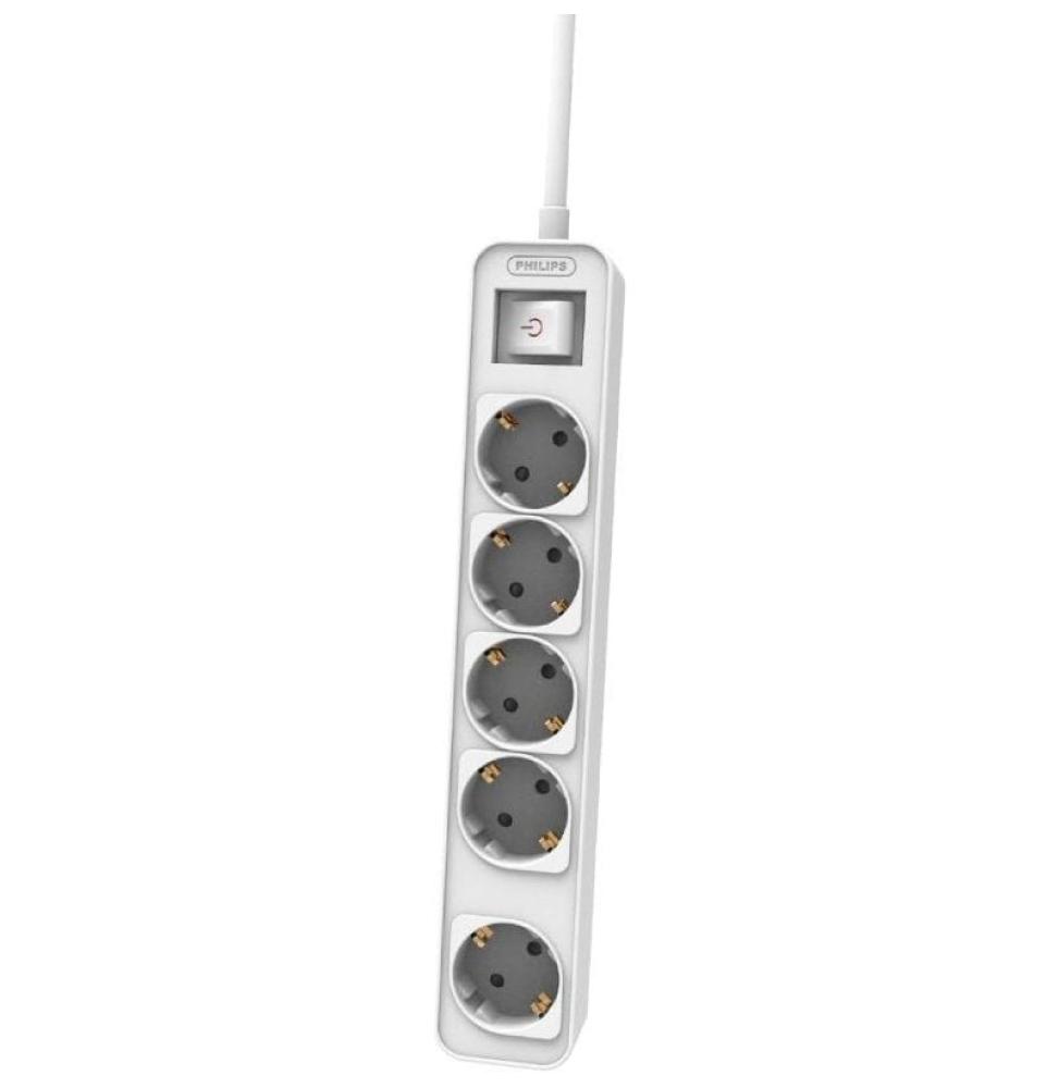 Regleta con Interruptor Philips CHP2154W/10/ 5 Tomas de corriente/ Cable 1.5m/ Blanco