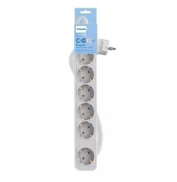 Regleta con Interruptor Philips CHP2164W/62/ 6 Tomas de corriente/ Cable 1.5m/ Blanco