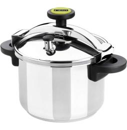 Olla a Presión Monix Classica M530002/ Ø22cm/ 6L/ Acero Inoxidable/ Apta para Inducción