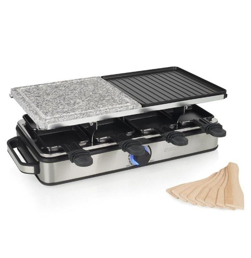 Raclette Princess Deluxe 8 162635/ 1400W/ Tamaño 2x 21*21cm