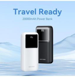 Powerbank 20000mAh Vention FHLW0/ 22.5W/ Blanca