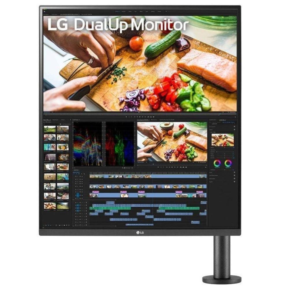 Monitor Profesional LG DualUp Ergo 28MQ780-B 27.6'/ SDQHD/ Multimedia/ Negro