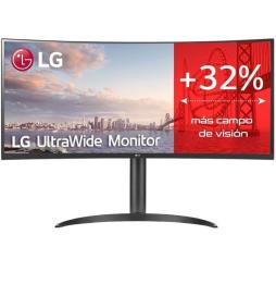 Monitor Profesional Ultrapanorámico Curvo LG 34WQ75C-B 34'/ WQHD/ Multimedia/ Negro