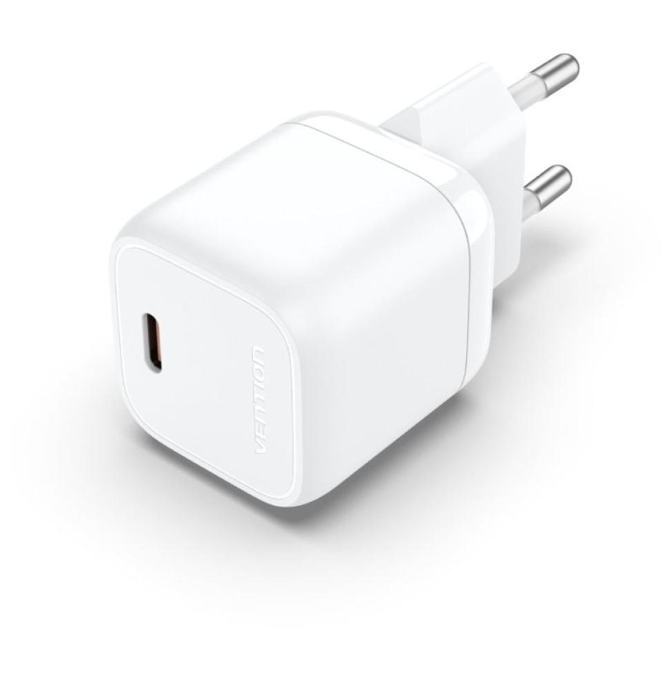 Cargador de Pared Vention FAKW0-EU/ 1xUSB Tipo-C/ 30W