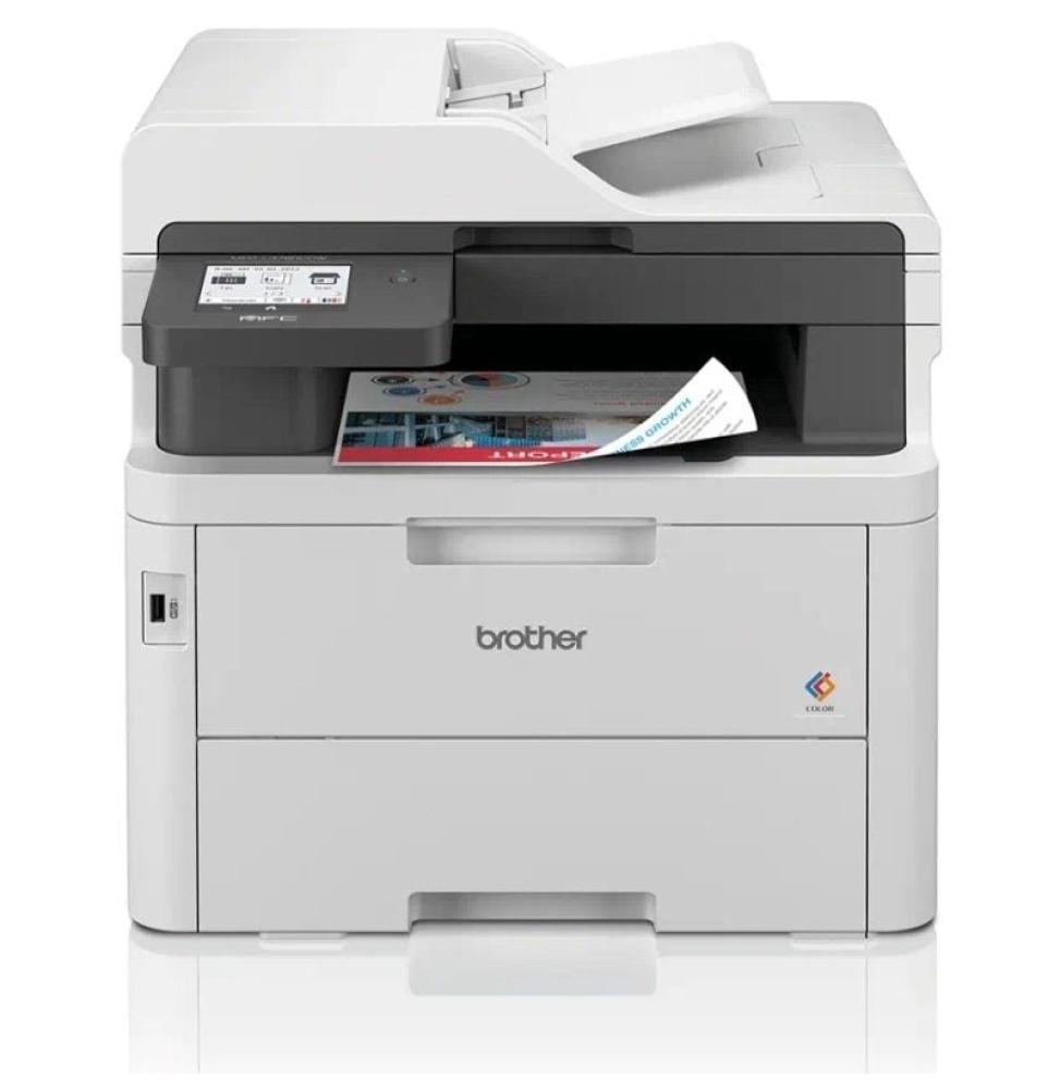 Multifunción Láser Color Brother MFC-L3760CDW WiFi/ Fax/ Dúplex/ Negra