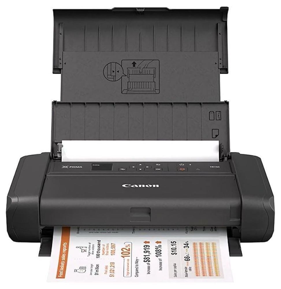 Impresora Portátil Canon PIXMA TR150 WiFi/ Negra