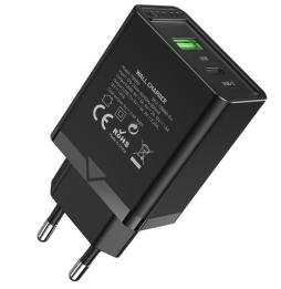 Cargador de Pared Vention FBBB0-EU/ 1xUSB Tipo-C/ 1xUSB/ 20W