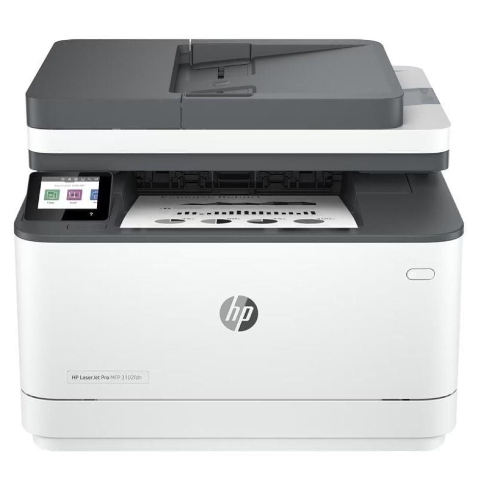 Multifunción Láser Monocromo HP Láserjet Pro 3102FDN Fax/ Dúplex/ Blanca