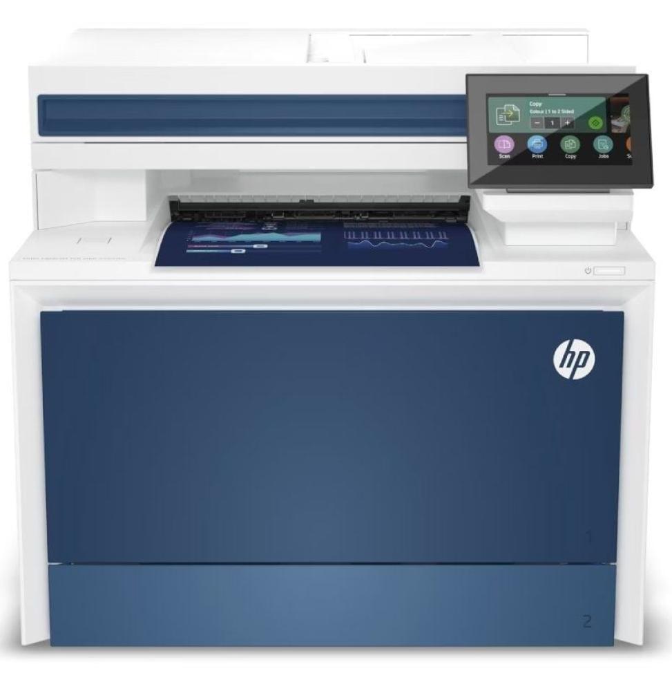 Multifunción Láser Color HP LaserJet Pro 4302fdw/ WiFi/ Fax/ Dúplex/ Blanca y Azul