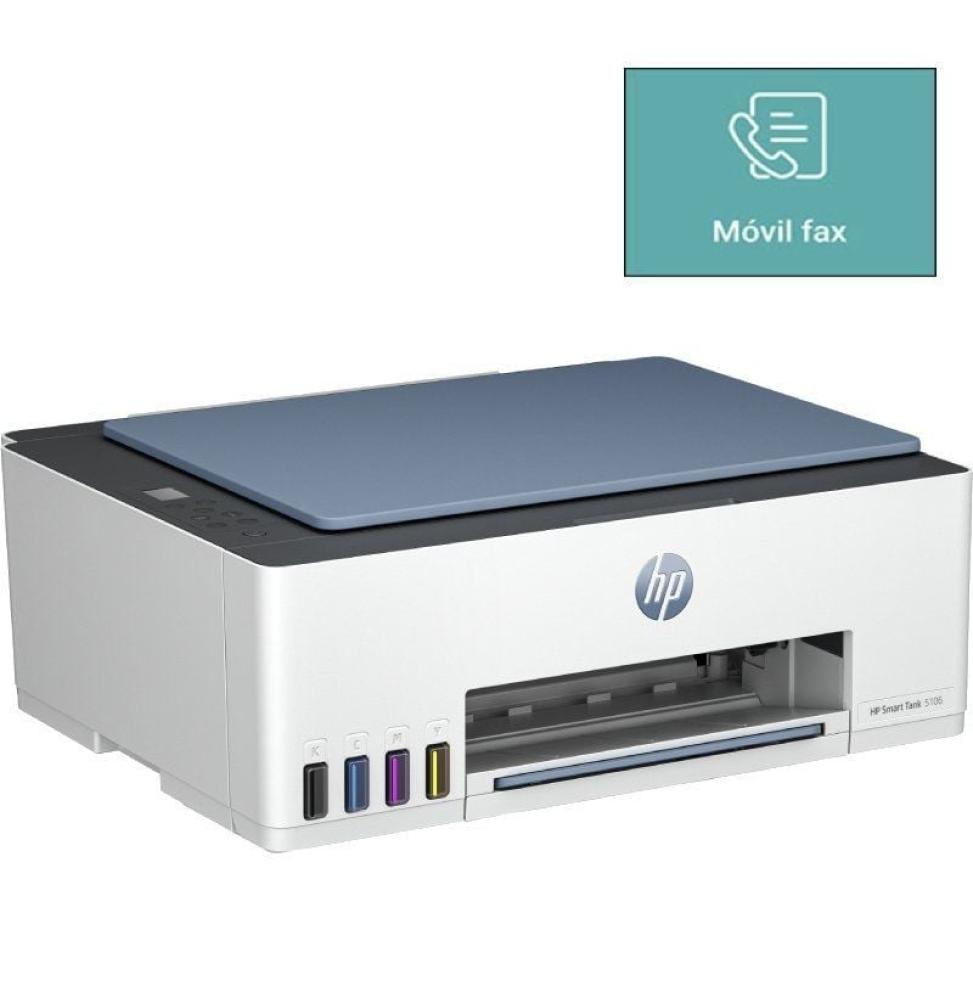 Multifunción Recargable HP Smart Tank 5106/ WiFi/ Fax Móvil/ Blanca