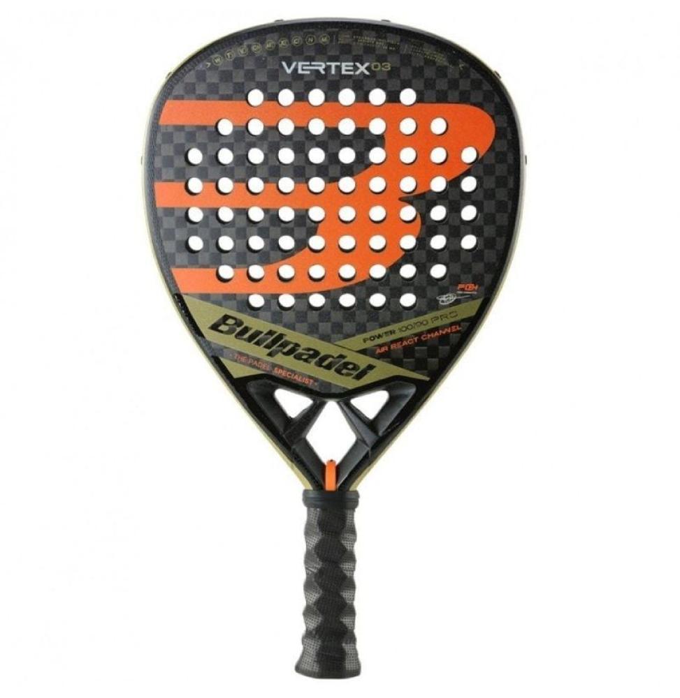 Pala de Pádel Bullpadel Vertex 03 2023/ Negra y Naranja