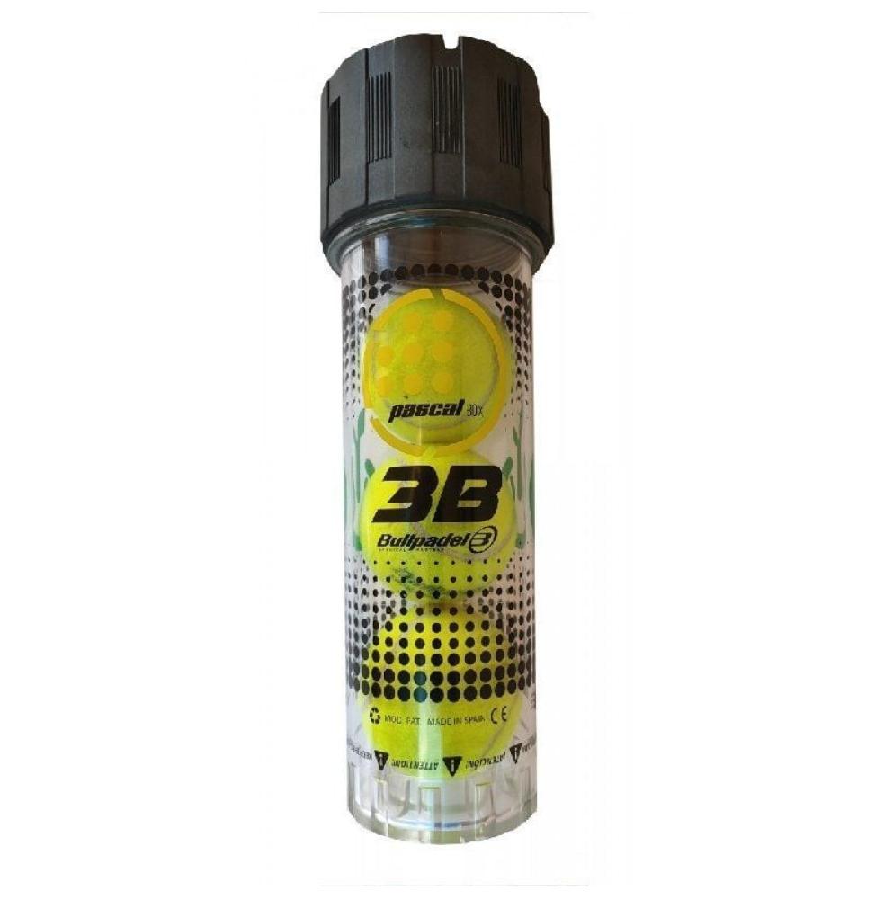 Presurizador para Pelotas de Pádel Bullpadel Pascal Box 3B/ Incluye Bomba Hinchadora/ Capacidad 3 uds