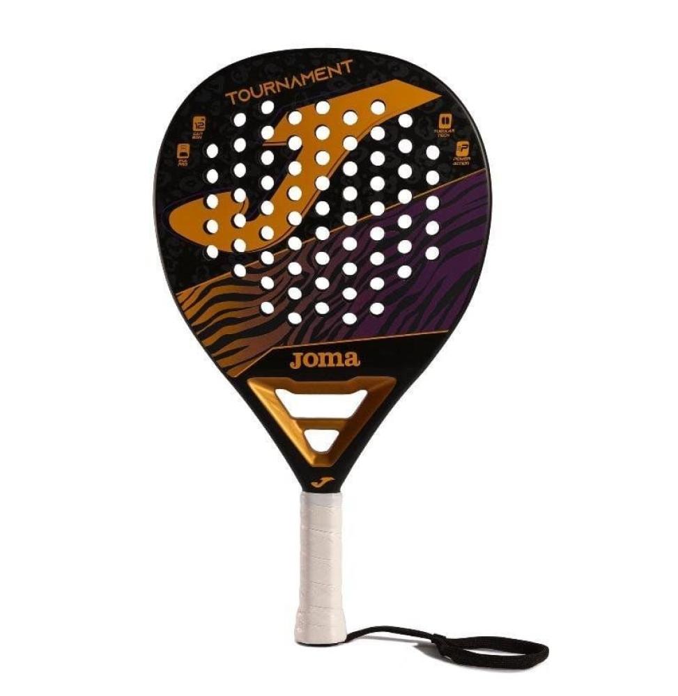 Pala de Pádel Joma Tournament/ Negro Naranja y Morada