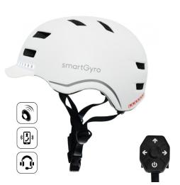 Casco para Adulto SmartGyro Helmet Pro/ Tamaño L/ Blanco