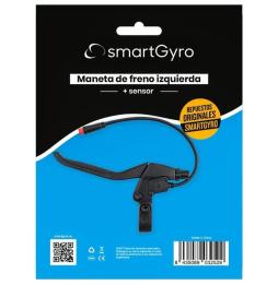 Maneta de Freno Izquierdo + Sensor para Patinete Eléctrico SmartGyro PP27-081/ Compatible con Speedway / Rockway y Crossover