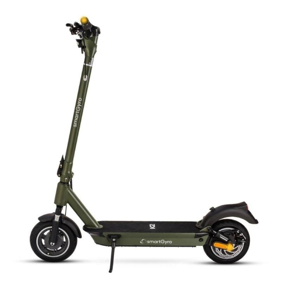 Patinete Eléctrico SmartGyro K2 Army Certificado/ Motor 800W/ Ruedas 10'/ 25km/h /Autonomía 50km/ Verde