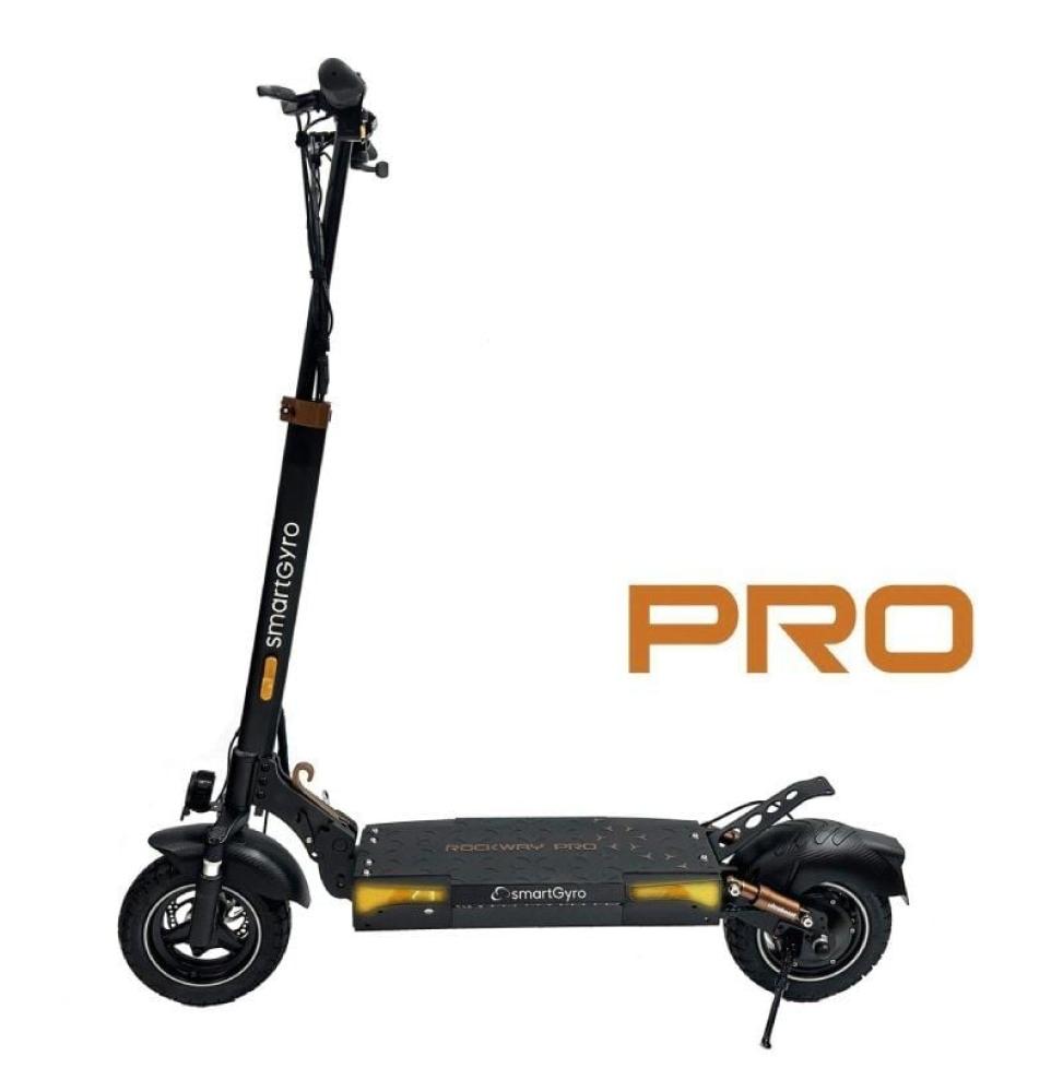 Patinete Eléctrico SmartGyro Rockway PRO Certificado/ Motor 1000W/ Ruedas 10'/ 25km/h /Autonomía 60km/ Negro