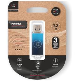 Pendrive 32GB Tech One Tech Be Deep USB 2.0/ Azul Degradado