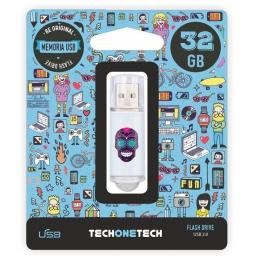 Pendrive 32GB Tech One Tech Calavera Maya USB 2.0