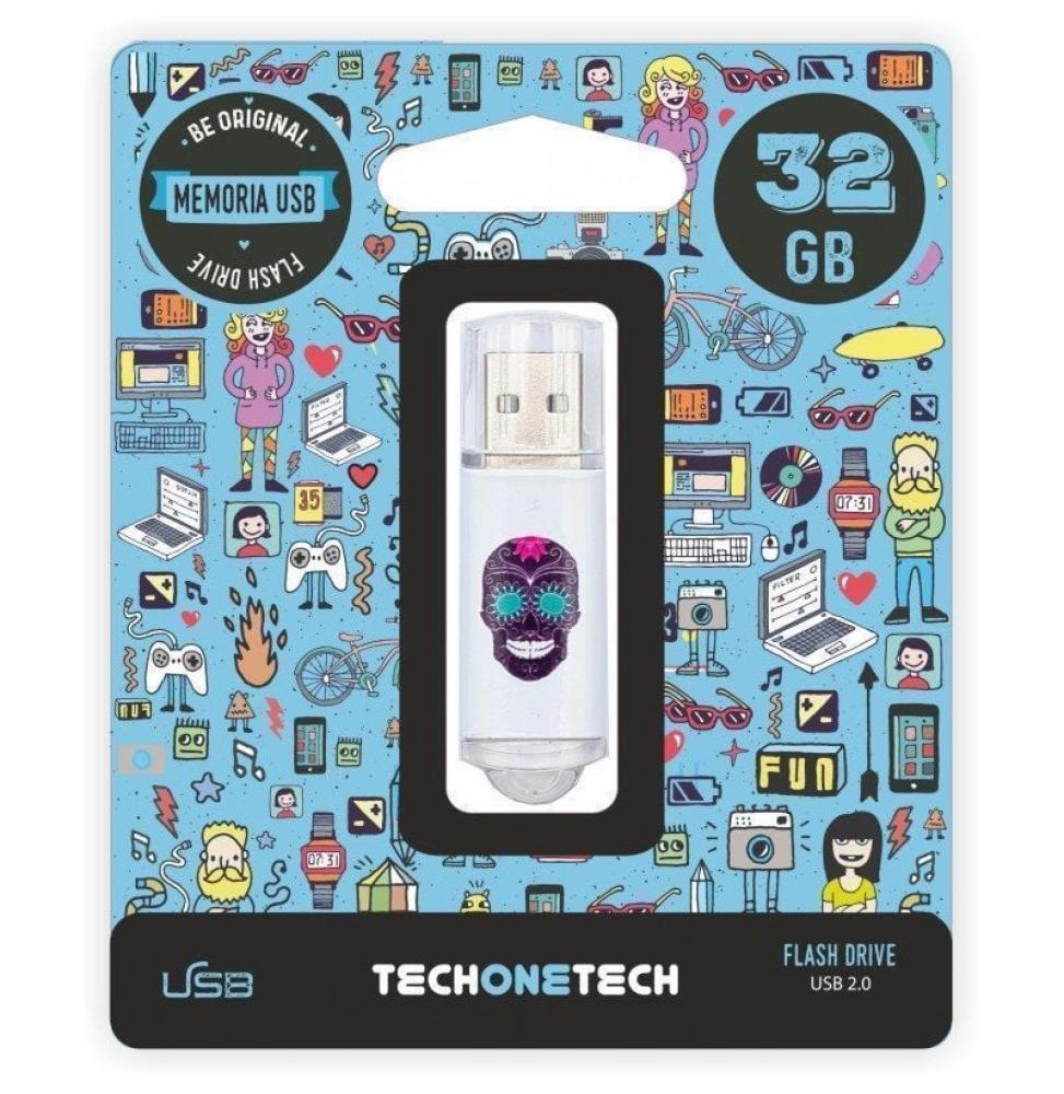 Pendrive 32GB Tech One Tech Calavera Maya USB 2.0