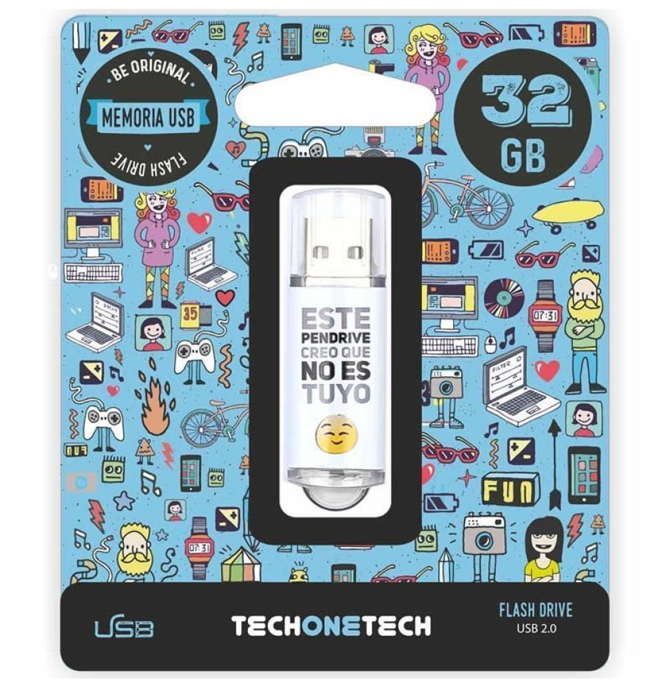 Pendrive 32GB Tech One Tech No Es Tuyo USB 2.0