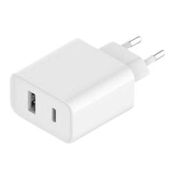 Cargador de Pared Xiaomi Mi 33W Wall Charger/ 1xUSB Tipo-C/ 1xUSB/ 33W