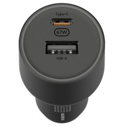 Cargador de Coche Xiaomi 67W USB-A Tipo-C/ 1xUSB-A/ 1xUSB Tipo-C/ 2A/ 6A