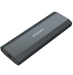 Caja Externa para Disco SSD M.2 SATA/NVMe Aisens ASM2-018GR/ USB 3.1/ Sin tornillos