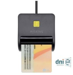 Lector de DNI Aisens ASCR-SN01-BK/ Negro