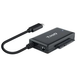 Adaptador para Discos Duros 2.5'/3.5' TooQ TQHDA-02C/ USB Tipo-C Macho - SATA