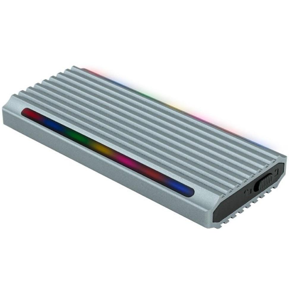 Caja Externa para Disco SSD M.2 NVMe TooQ TQE-2221G/ USB 3.1 Gen2/ Sin tornillos