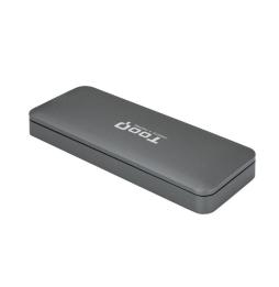 Caja Externa para Disco SSD M.2 SATA TooQ TQE-2281G/ USB 3.0/ Sin tornillos