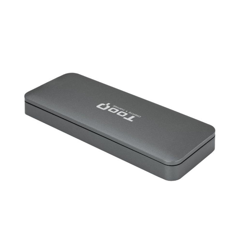 Caja Externa para Disco SSD M.2 SATA TooQ TQE-2281G/ USB 3.0/ Sin tornillos