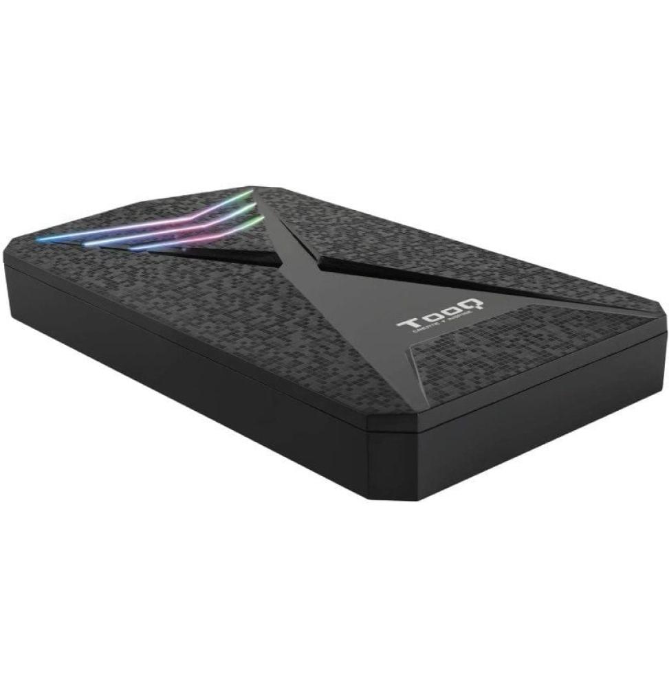 Caja Externa Gaming para Disco Duro de 2.5' TooQ TQE-2550RGB/ USB 3.1/ Sin tornillos