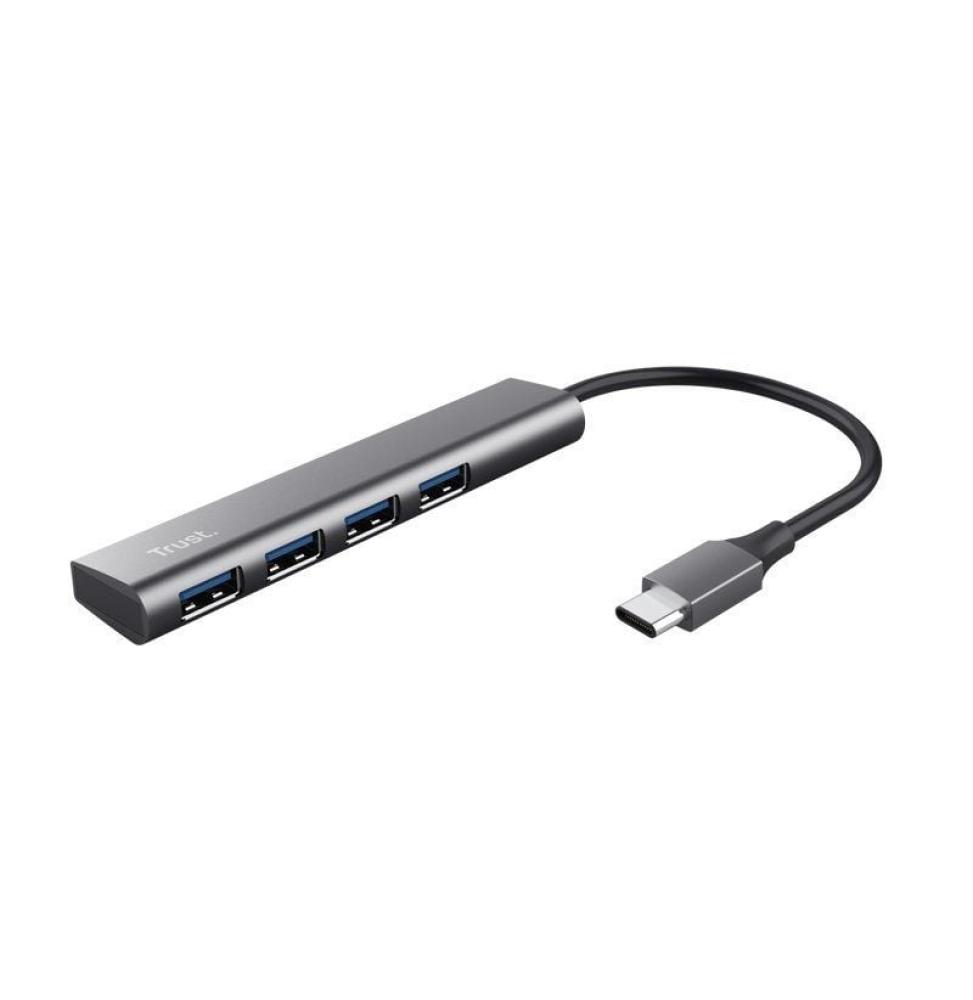 Hub USB Tipo-C Trust Halyx/ 4xUSB