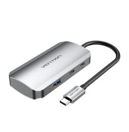 Hub USB Tipo-C Vention TNDHB/ 3xUSB/ 1xUSB Tipo-C/ 1xUSB Tipo-C PD