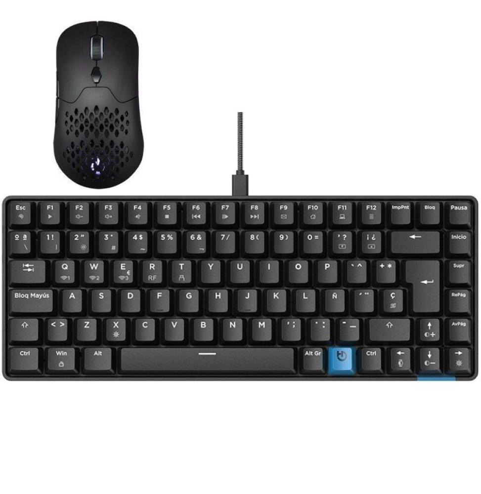 Pack Gaming Hiditec/ Teclado Mecánico Inalámbrico GM1K + Ratón Inalámbrico GX30 PRO Wireless