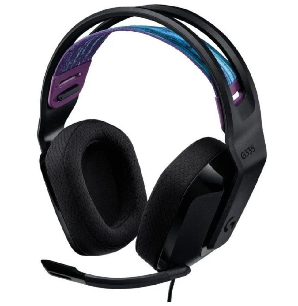 Auriculares Gaming con Micrófono Logitech G335/ Jack 3.5/ Negros