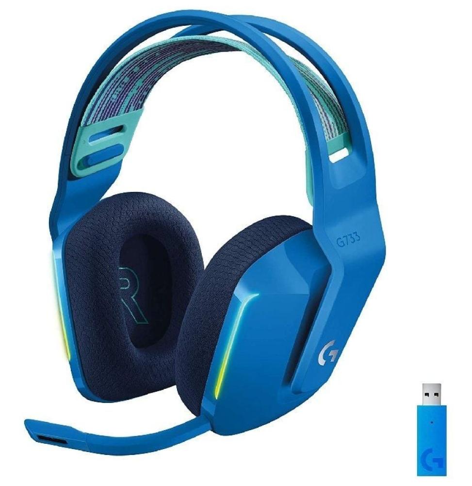 Auriculares Gaming Inalámbricos con Micrófono Logitech G733/ Azul